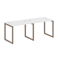 Metal System Quattro 4x4 40БО.СМ-2.1 (Белый/Мокко) Рабочая станция на 2 раб.места на О-образном м/к