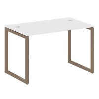 Metal System Quattro 4x4 40БО.СП-2 (Белый/Мокко) Стол письменный на О-образном м/к