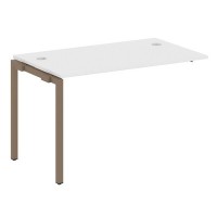 Metal System Quattro 4x4 40БП.ПРС-СП-1.2 (Белый/Мокко) Проходной наборный элемент рабочей станции на П-образном м/к