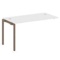 Metal System Quattro 4x4 40БП.ПРС-СП-1.3 (Белый/Мокко) Проходной наборный элемент рабочей станции на П-образном м/к