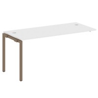 Metal System Quattro 4x4 40БП.ПРС-СП-1.4 (Белый/Мокко) Проходной наборный элемент рабочей станции на П-образном м/к