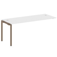 Metal System Quattro 4x4 40БП.ПРС-СП-1.5 (Белый/Мокко) Проходной наборный элемент рабочей станции на П-образном м/к