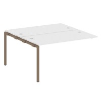 Metal System Quattro 4x4 40БП.ПРС-СП-2.3 (Белый/Мокко) Проходной наборный элемент рабочей станции на П-образном м/к