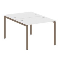 Metal System Quattro 4x4 40БП.РАС-СП-2.1 (Белый/Мокко) Рабочая станция на П-образном м/к