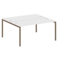 Metal System Quattro 4x4 40БП.РАС-СП-2.4 (Белый/Мокко) Рабочая станция на П-образном м/к