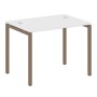 Metal System Quattro 4x4 40БП.СП-1 (Белый/Мокко) Стол письменный на П-образном м/к