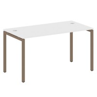 Metal System Quattro 4x4 40БП.СП-3 (Белый/Мокко) Стол письменный на П-образном м/к