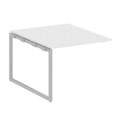 Metal System Quattro 4x4 40БО.ППРГ-1 (Белый/Серый) Проходной наборный элемент переговорного стола на О-образном м/к