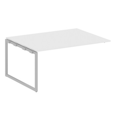 Metal System Quattro 4x4 40БО.ППРГ-4 (Белый/Серый) Проходной наборный элемент переговорного стола на О-образном м/к