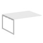 Metal System Quattro 4x4 40БО.ППРГ-4 (Белый/Серый) Проходной наборный элемент переговорного стола на О-образном м/к