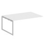 Metal System Quattro 4x4 40БО.ППРГ-5 (Белый/Серый) Проходной наборный элемент переговорного стола на О-образном м/к