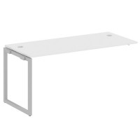 Metal System Quattro 4x4 40БО.ПРС-СП-1.4 (Белый/Серый) Проходной наборный элемент рабочей станции на О-образном м/к