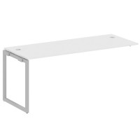 Metal System Quattro 4x4 40БО.ПРС-СП-1.5 (Белый/Серый) Проходной наборный элемент рабочей станции на О-образном м/к