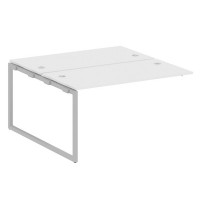 Metal System Quattro 4x4 40БО.ПРС-СП-2.3 (Белый/Серый) Проходной наборный элемент рабочей станции на О-образном м/к