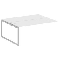 Metal System Quattro 4x4 40БО.ПРС-СП-2.5 (Белый/Серый) Проходной наборный элемент рабочей станции на О-образном м/к