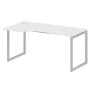 Metal System Quattro 4x4 40БО.СА-1 Л (Белый/Серый) Стол криволинейный левый на О-образном м/к