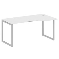 Metal System Quattro 4x4 40БО.СА-1 Пр (Белый/Серый) Стол криволинейный правый на О-образном м/к