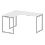 Metal System Quattro 4x4 40БО.СА-3 Л (Белый/Серый) Стол криволинейный левый на О-образном м/к