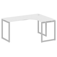 Metal System Quattro 4x4 40БО.СА-4 Пр (Белый/Серый) Стол криволинейный правый на О-образном м/к