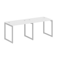 Metal System Quattro 4x4 40БО.СМ-2.1 (Белый/Серый) Рабочая станция на 2 раб.места на О-образном м/к