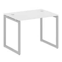 Metal System Quattro 4x4 40БО.СП-1 (Белый/Серый) Стол письменный на О-образном м/к