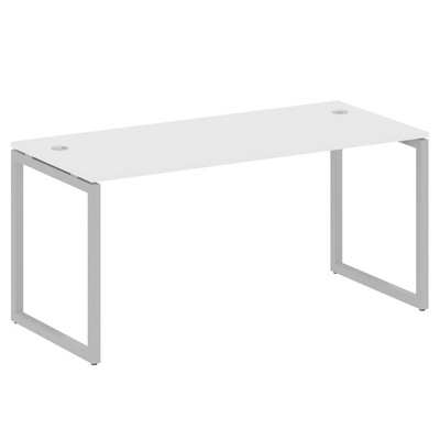 Metal System Quattro 4x4 40БО.СП-4 (Белый/Серый) Стол письменный на О-образном м/к