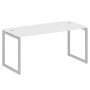 Metal System Quattro 4x4 40БО.СП-4 (Белый/Серый) Стол письменный на О-образном м/к