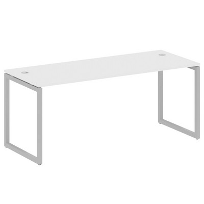 Metal System Quattro 4x4 40БО.СП-5 (Белый/Серый) Стол письменный на О-образном м/к