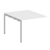 Metal System Quattro 4x4 40БП.ППРГ-1 (Белый/Серый) Проходной наборный элемент переговорного стола на П-образном м/к