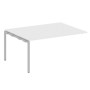 Metal System Quattro 4x4 40БП.ППРГ-4 (Белый/Серый) Проходной наборный элемент переговорного стола на П-образном м/к