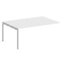 Metal System Quattro 4x4 40БП.ППРГ-5 (Белый/Серый) Проходной наборный элемент переговорного стола на П-образном м/к