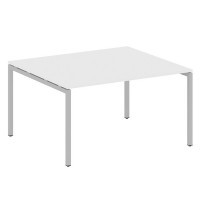 Metal System Quattro 4x4 40БП.ПРГ-1.3 (Белый/Серый) Переговорный стол, 1 столешница на П-образном м/к