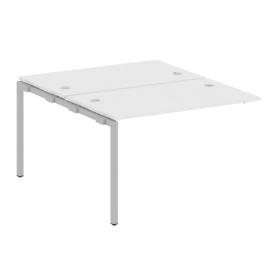 Metal System Quattro 4x4 40БП.ПРС-СП-2.2 (Белый/Серый) Проходной наборный элемент рабочей станции на П-образном м/к