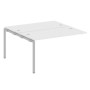 Metal System Quattro 4x4 40БП.ПРС-СП-2.3 (Белый/Серый) Проходной наборный элемент рабочей станции на П-образном м/к