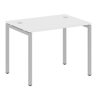 Metal System Quattro 4x4 40БП.СП-1 (Белый/Серый) Стол письменный на П-образном м/к