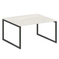 Metal System Quattro 4x4 40БО.ПРГ-1.3 (Дуб наварра/Антрацит) Переговорный стол, 1 столешница на О-образном м/к