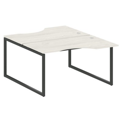 Metal System Quattro 4x4 40БО.РАС-СА-2.2 (Дуб наварра/Антрацит) Рабочая станция криволинейная на О-образном м/к