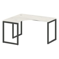 Metal System Quattro 4x4 40БО.СА-3 Л (Дуб наварра/Антрацит) Стол криволинейный левый на О-образном м/к