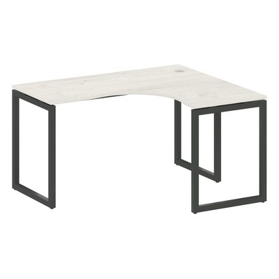 Metal System Quattro 4x4 40БО.СА-3 Пр (Дуб наварра/Антрацит) Стол криволинейный правый на О-образном м/к