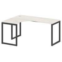 Metal System Quattro 4x4 40БО.СА-4 Л (Дуб наварра/Антрацит) Стол криволинейный левый на О-образном м/к