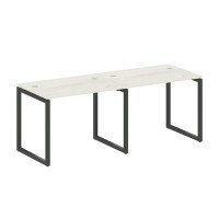 Metal System Quattro 4x4 40БО.СМ-2.1 (Дуб наварра/Антрацит) Рабочая станция на 2 раб.места на О-образном м/к