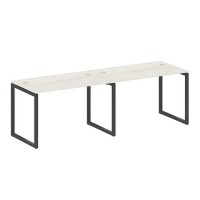 Metal System Quattro 4x4 40БО.СМ-2.2 (Дуб наварра/Антрацит) Рабочая станция на 2 раб.места на О-образном м/к