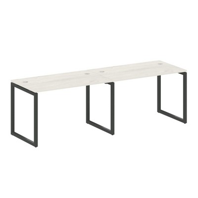 Metal System Quattro 4x4 40БО.СМ-2.2 (Дуб наварра/Антрацит) Рабочая станция на 2 раб.места на О-образном м/к