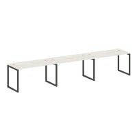 Metal System Quattro 4x4 40БО.СМ-3.3 (Дуб наварра/Антрацит) Рабочая станция на 3 раб.места на О-образном м/к