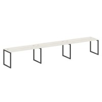 Metal System Quattro 4x4 40БО.СМ-3.4 (Дуб наварра/Антрацит) Рабочая станция на 3 раб.места на О-образном м/к