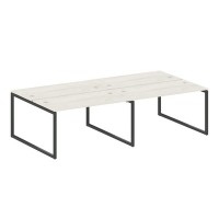 Metal System Quattro 4x4 40БО.СМ-4.3 (Дуб наварра/Антрацит) Рабочая станция на 4 раб.места на О-образном м/к