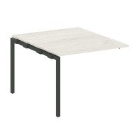 Metal System Quattro 4x4 40БП.ППРГ-1 (Дуб наварра/Антрацит) Проходной наборный элемент переговорного стола на П-образном м/к