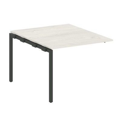 Metal System Quattro 4x4 40БП.ППРГ-1 (Дуб наварра/Антрацит) Проходной наборный элемент переговорного стола на П-образном м/к