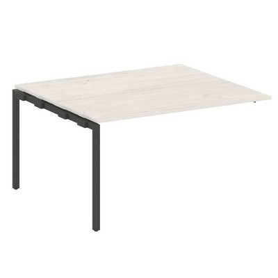 Metal System Quattro 4x4 40БП.ППРГ-3 (Дуб наварра/Антрацит) Проходной наборный элемент переговорного стола на П-образном м/к