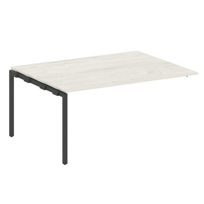 Metal System Quattro 4x4 40БП.ППРГ-4 (Дуб наварра/Антрацит) Проходной наборный элемент переговорного стола на П-образном м/к